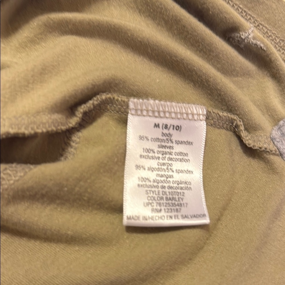 Danskin Now Active Tan Short Sleeve T-Shirt size M - Picture 6 of 7